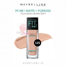 Maybelline - Fit Me Matte + Poreless Foundation Bottle 30ML - 125(Nude Beige)