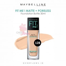 Maybelline - Fit Me Matte + Poreless Foundation Bottle 30ML - 128(Warm Nude)