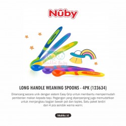 Nuby - Long Handle Weaning Spoons (4pk) (123634)