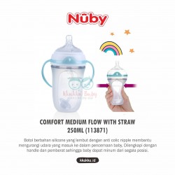 Nuby - Comfort Medium Flow with Straw 250ml (113871)