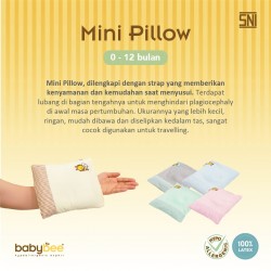 Babybee - Mini Pillow With Case - Bantal Bayi