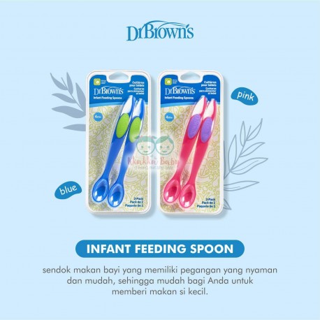 Dr Brown - Infant Feeding Spoon - Pink [2 Pcs/set]