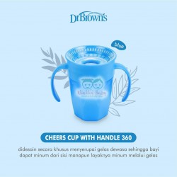 Dr Brown - Cheers Cup With Handle 360 - Blue