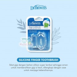 Dr Brown - Silicone Finger Toothbrush With Case