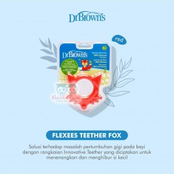 Dr Brown - Flexees Teether - Fox - Red