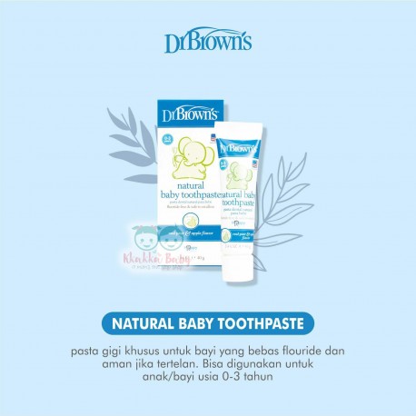 Dr Brown - Natural Baby Toothpaste Free Flouride