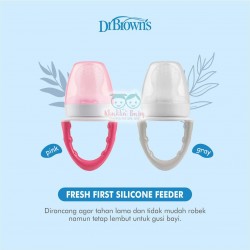 Dr Brown - Fresh First Silicone Feeder - Pink [1 Pcs]