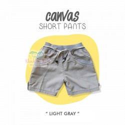 Canvas Short Pants - Light Gray