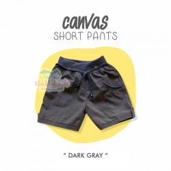 Canvas Short Pants - Dark Gray