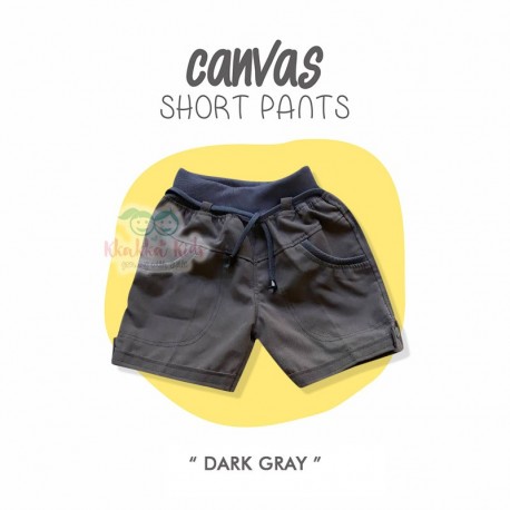 Canvas Short Pants - Dark Gray