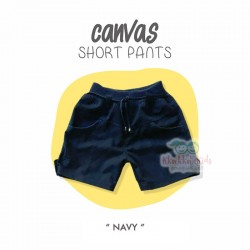 Canvas Short Pants - Navy
