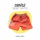 Canvas Short Pants - Brick Red