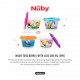 Nuby - Wash Toss Bowls With Lids 300 ML (4Pk) (119611)