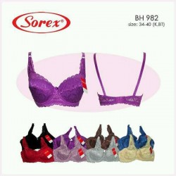 Sorex - Bra Sorex Renda 982 - Dark Purple