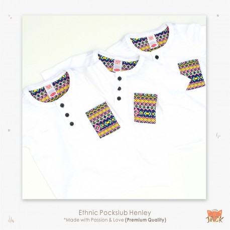 Little Jack - Etnic Pockslub Henley Shirt