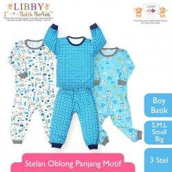 Libby - ECER 1 SET Setelan Oblong Panjang SML Kecil - Batik Series Boy [ECER 1 SET]