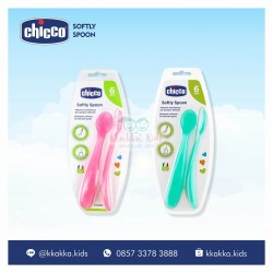 Chicco - Softly Spoon [isi 2 pcs] - Pink