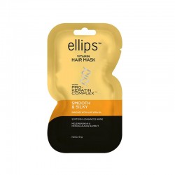 Ellips - Hair Mask Keratin 18gram  Sachet - Smooth & Silky (YELLOW)
