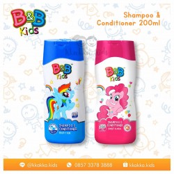 B&B Kids - Shampoo & Conditioner 200 ML Botol - Fruity Fun (BLUE)