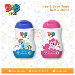 B&B Kids - Hair & Body Wash 280 ML Botol - Rainbow Dash (BLUE)