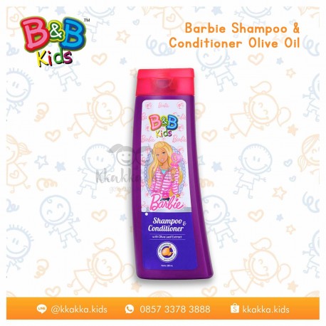 B&B Kids - Shampoo & Conditioner With Olive 180 ML Botol - Barbie