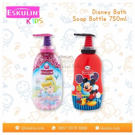 Eskulin - Disney Bath Soap 750 ML Botol - Cinderella