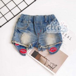 CL270 - Hotpants Jeans Motif Bibir