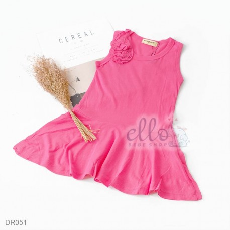 DR051 - Singlet Dress Polos Hot Pink