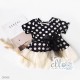 DR068 - Dress Tutu Hitam Polkadot