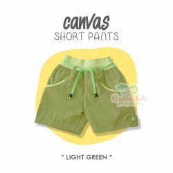 Canvas Short Pants - Light Green