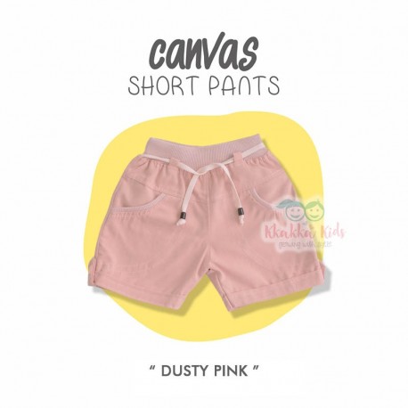 Canvas Short Pants - Dusty Pink