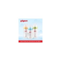 Pigeon - Botol PP Wide Neck 240 ML With M P-Plus Nipple
