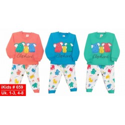 IKIDS Piyama Anak Panjang - 659 (Trio Gajah)