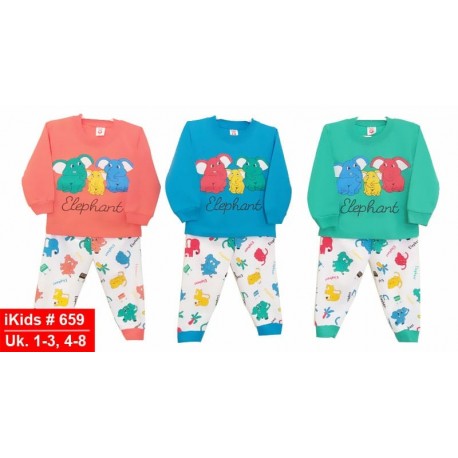 IKIDS Piyama Anak Panjang - 659 (Trio Gajah)