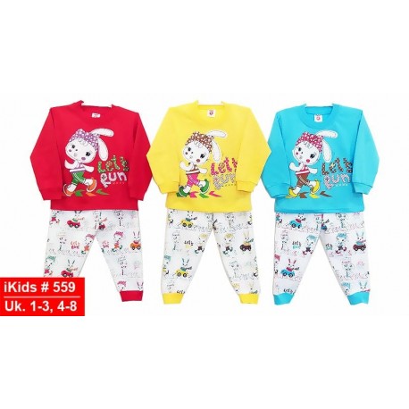 IKIDS Piyama Anak Panjang - 559 (Kelinci Lets Run)